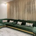 كنب خشب اصلي نظيف بدون كسور مع الستاره