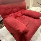 كنبه حمراء تنقلب سرير استرخاء للبيع