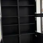 دولاب اسود من إيكيا للتحف والكتب
