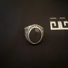 خاتم فضة عليه حجر عقيق