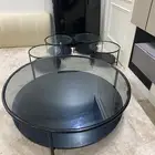 طقم طاولة ارضيه زجاج للبيع