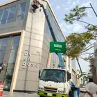 Boom truck caren with baskit for rent