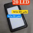 صندوق سعة 6 بطاريات نوع 18650 بنك طاقة واضاءة ب 20 led
