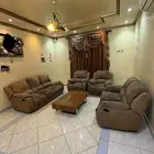 كنب امريكي استرخاء طقم وستارة