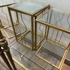 طاوله وسط ذهبي مع 4خدمة استخدام نظيف البيع 250