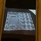 علب بيض بلاستيكية .. مقاس 15 نصف طبق