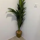 نبتة صناعية ديكور مع أصيص أنيق