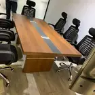 جديد طاولة اجتماع مودرن فخم 6 و8 اشخاص متوفر كل موديل والوان
