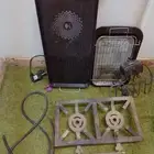 صاج وشواية كهربائية وغاز للبيع