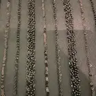 قطعة مطرزة اسود جميله جدا متر ونص في متر ونص