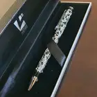 قلم لازوردي فضة جديد