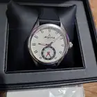 ساعة البينا Alpina سويسري - خاتم رجالي فضة عقيق مشمشي مق 11