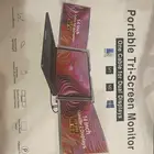 Portable tri screen monitor موسع شاشة عرض ثلاثية