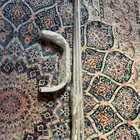 علاقه ملابس معدني ابيض