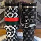 كوب ستانلي ابيض   اسود