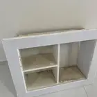 غطاء ديكور مكيف مصنوع من الخشب الأبيض