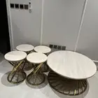 طاولات ضيافة رخام ستيل