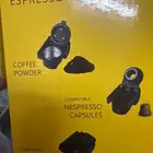 لي البيع مكينه قهوه كبسولات كبيره وصغيروبن بودره بي 200 ريال