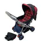 عربة اطفال قابلة للطي بيد مزدوجة ومقعد قابل للامالة