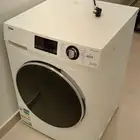غسالة ملابس أمامية - هاير ( تنشيف و تغسيل )