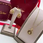 منظركي اروع مع طقم سلسال حلق من كارتييه سلاسل نسائية كرتير