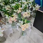 فازات بوكيه طاوله ورد طبيعي صناعي