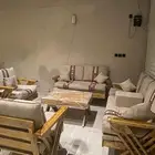 طقم جلسات خارجية 7 أشخاص اسفنج الجلسه دبل