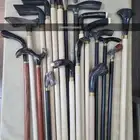 عصي قرن طبيعي خشب اللوز الأبنوس الورد