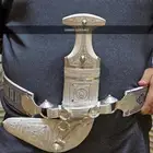 خنجر فضة عماني قرن طبيعي