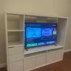 طقم كنب 3 قطع ومكتبة تلفزيون