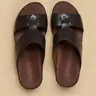 نعال جلد طبيعي قطري