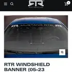 استكر موستنج RTR للزجاج الامامي اصلي