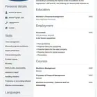 سيرة ذاتية احترافيةpdf عربي وانجليزي بتقييم عالي
