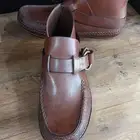 جزمة جلد ماركة POLO Ralph Lauren صناعه يدوي امريكي جديدة