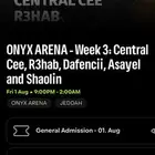 2 tickets for concert week central cee