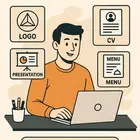 شعارات-منيو-سيرة ذاتية-بريزنتيشن- بطاقات دعوة وأمور أخرى