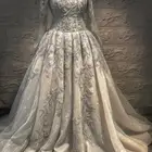 فستان زفاف فخم موديل ملكي -