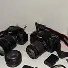 كاميرا canon 70D و canon600D وعدسة 200-18 canon