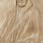 منحوته خشبية للملك خالد