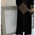 عبايه بنيه مخمل