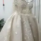 فستان عروس فخم جدا لون مميز