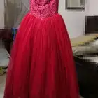 فستان خطوبة احمر نفش
