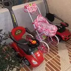 للبيع سيارتين اطفال وعربيه