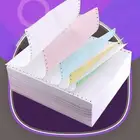 فواتير كمبيوتر متصلة ملونة تصميم وطباعة