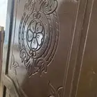 باب خشب مع الحلق