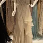 فستان سهره فخم بدون الجيبون اللي على جنب