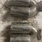 مخارج شكمان مزدوجه 4 او 3 انش للبيع