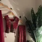 ساري هندي برغندي