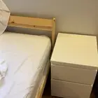 سرير ايكيا نفر ونص كمدينه 2 جانبيه وتسريحة ست ادراج