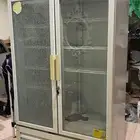 ثلاجة عرض بابين زجاج BANCOOL مستخدمه